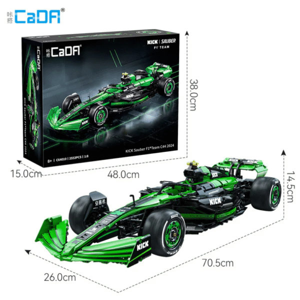CaDA C64010 F1 Racing Car Model KICK SAUBER – 2553 PCS